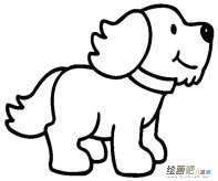 小狗简笔画步骤图片大全