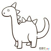 恐龙简笔画步骤图片大全