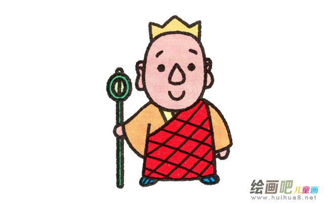 唐僧简笔画步骤图片大全