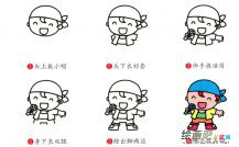 唱歌的小孩简笔画步骤图片大全