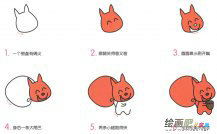 小松鼠动物简笔画步骤图片大全