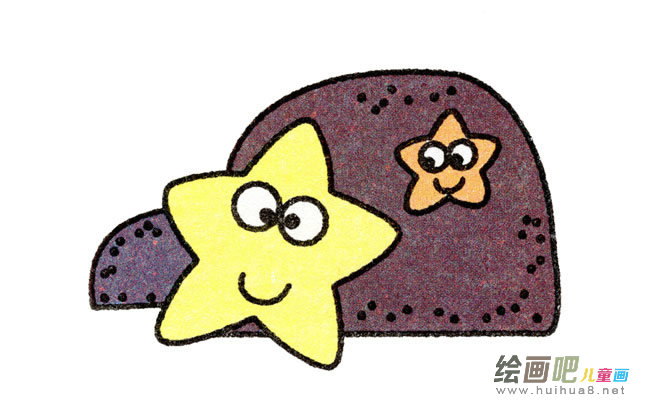 海星动物简笔画步骤图片大全