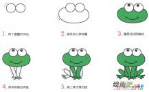 小青蛙动物简笔画步骤图片大全