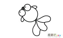 金鱼动物简笔画步骤图片大全