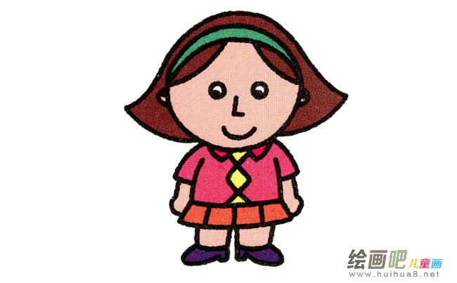 妈妈人物简笔画步骤图片大全