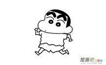 蜡笔小新动漫人物简笔画步骤图片大全