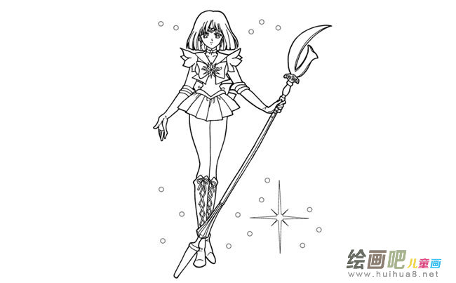 美少女战士动漫人物简笔画步骤图片大全