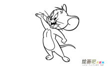 老鼠杰瑞动物简笔画步骤图片大全