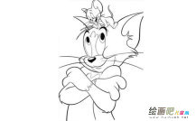 猫和老鼠动物简笔画步骤图片大全