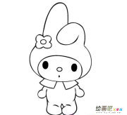 兔子宝宝动物简笔画步骤图片大全