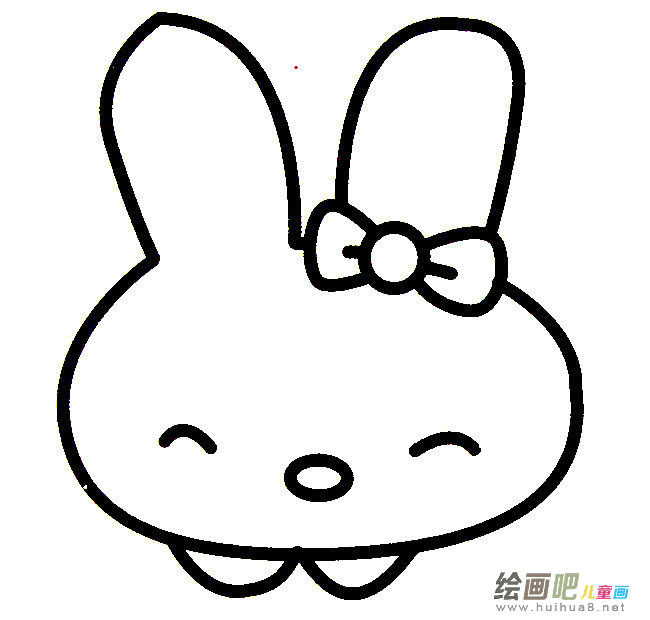 卡通萌兔子动物简笔画步骤图片大全
