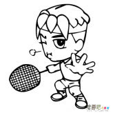 网球小王子动漫人物简笔画步骤图片大全