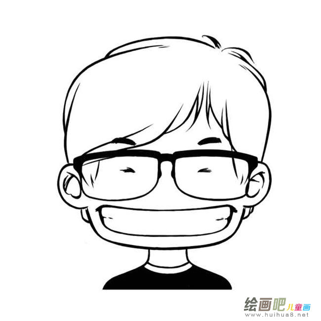 动漫人物头像人物简笔画步骤图片大全