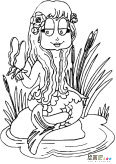 美人鱼人物简笔画步骤图片大全三