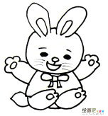卡通萌兔子动物简笔画步骤图片大全二