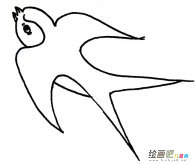 小燕子动物简笔画步骤图片大全