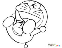 机器猫动物简笔画步骤图片大全