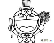 哆啦A梦动物简笔画步骤图片大全