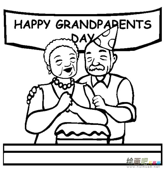 老年人人物简笔画步骤图片大全