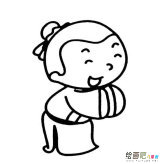 古代人人物简笔画步骤图片大全
