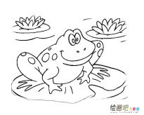 青蛙动物简笔画步骤图片大全二