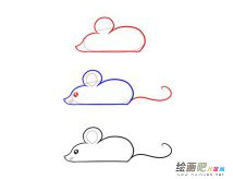 鼠绘简笔画步骤图片大全