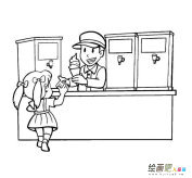 买冰淇淋的小姑娘简笔画步骤图片大全