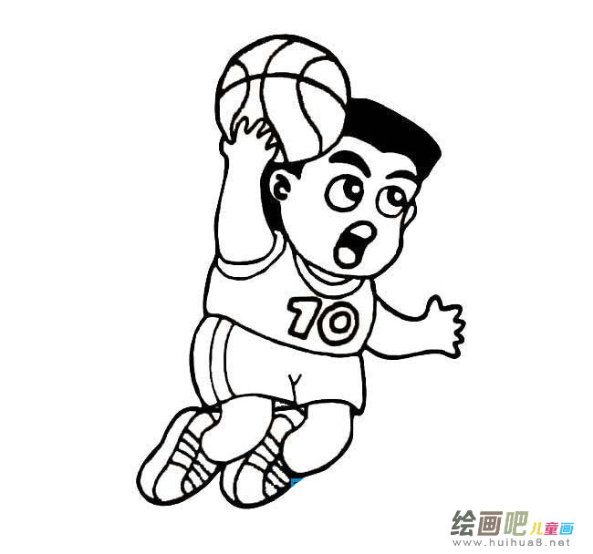 大灌篮简笔画图片大全