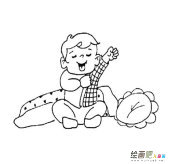 起床穿衣服的小朋友简笔画步骤图片大全