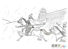 古战场简笔画步骤图片大全