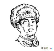 雷锋简笔画步骤图片大全
