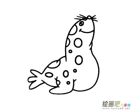 海豹简笔画图片