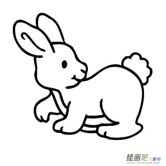 玉兔简笔画