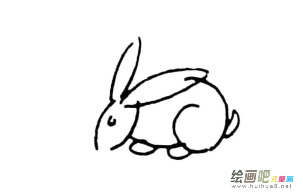 玉兔简笔画