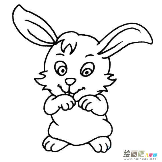 玉兔简笔画