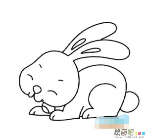 玉兔简笔画