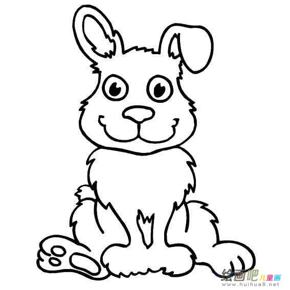 玉兔简笔画