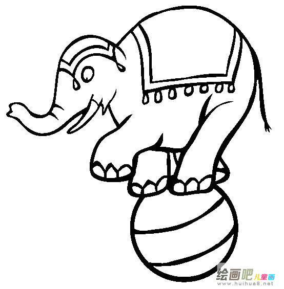 大象简笔画图片