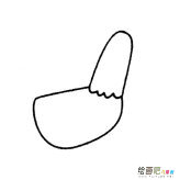 公鸡简笔画的画法步骤图