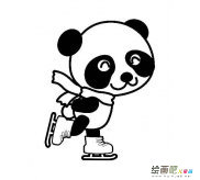 四张卡通熊猫简笔画图片