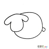 可爱的羊简笔画画法步骤图