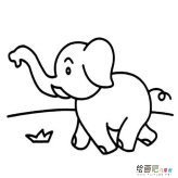 5款幼儿简笔画大象的画法大全