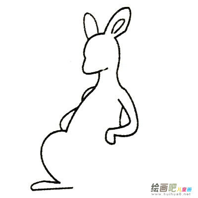袋鼠简笔画
