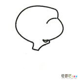 卡通乌龟简笔画的画法步骤图