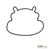 儿童河马简笔画怎么画