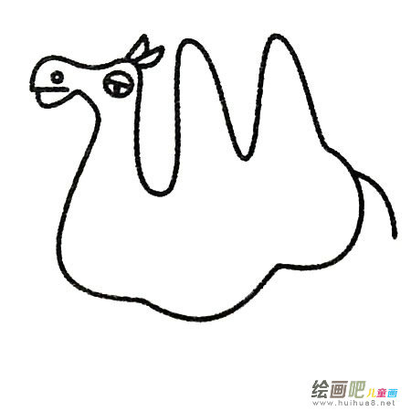 儿童简笔画动物骆驼