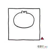 小黄鸭简笔画图片四步画出