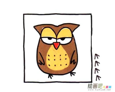 猫头鹰简笔画图片大全