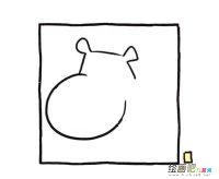 河马简笔画图片