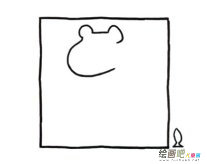 北极熊简笔画图片